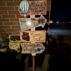 Travel Sign (party Decor)