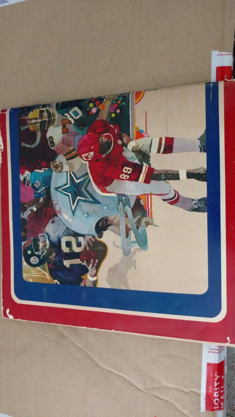 1972 NFL action 56-page stamp album