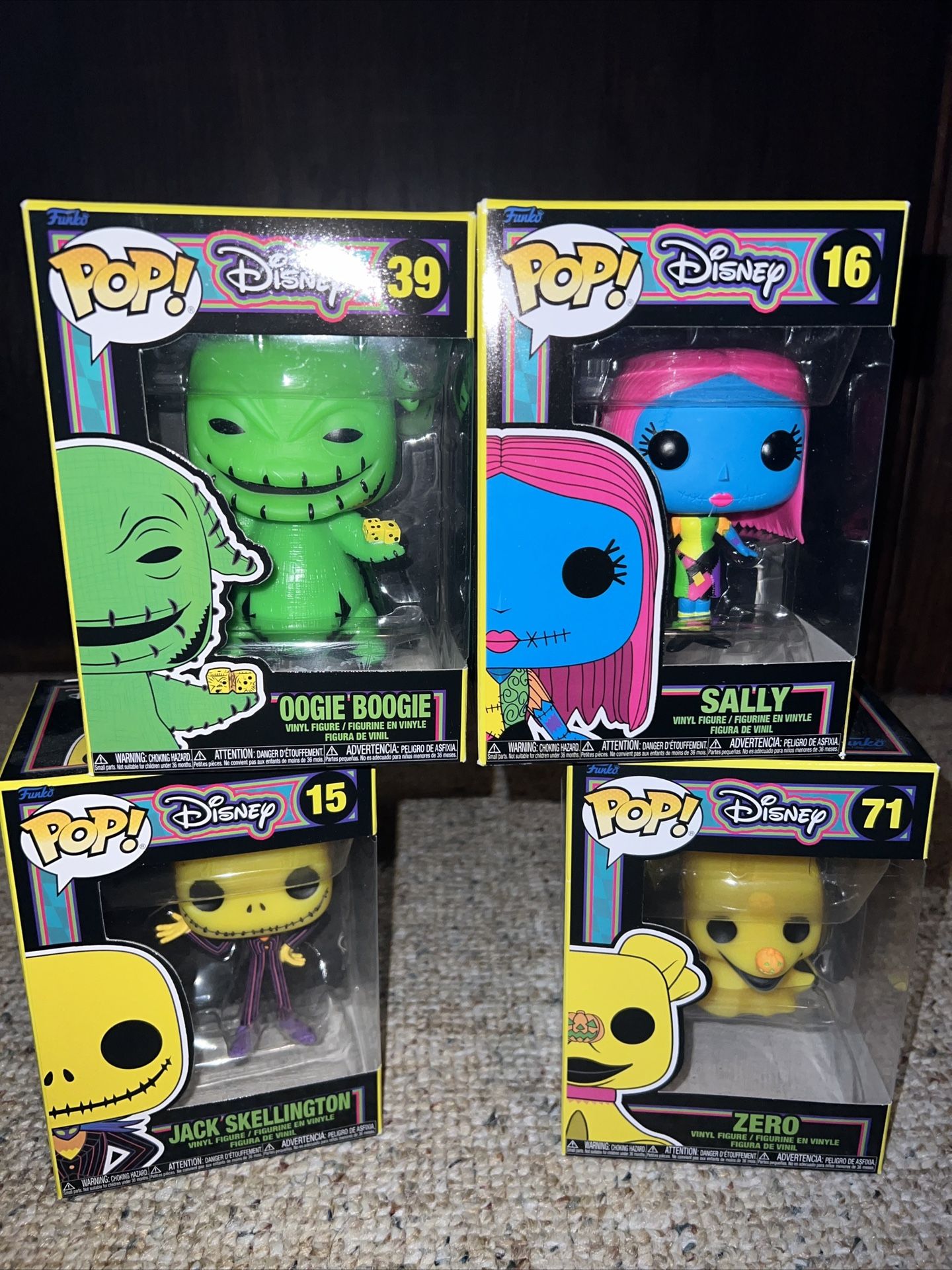 Neon Nightmare Before Christmas Funko Pops