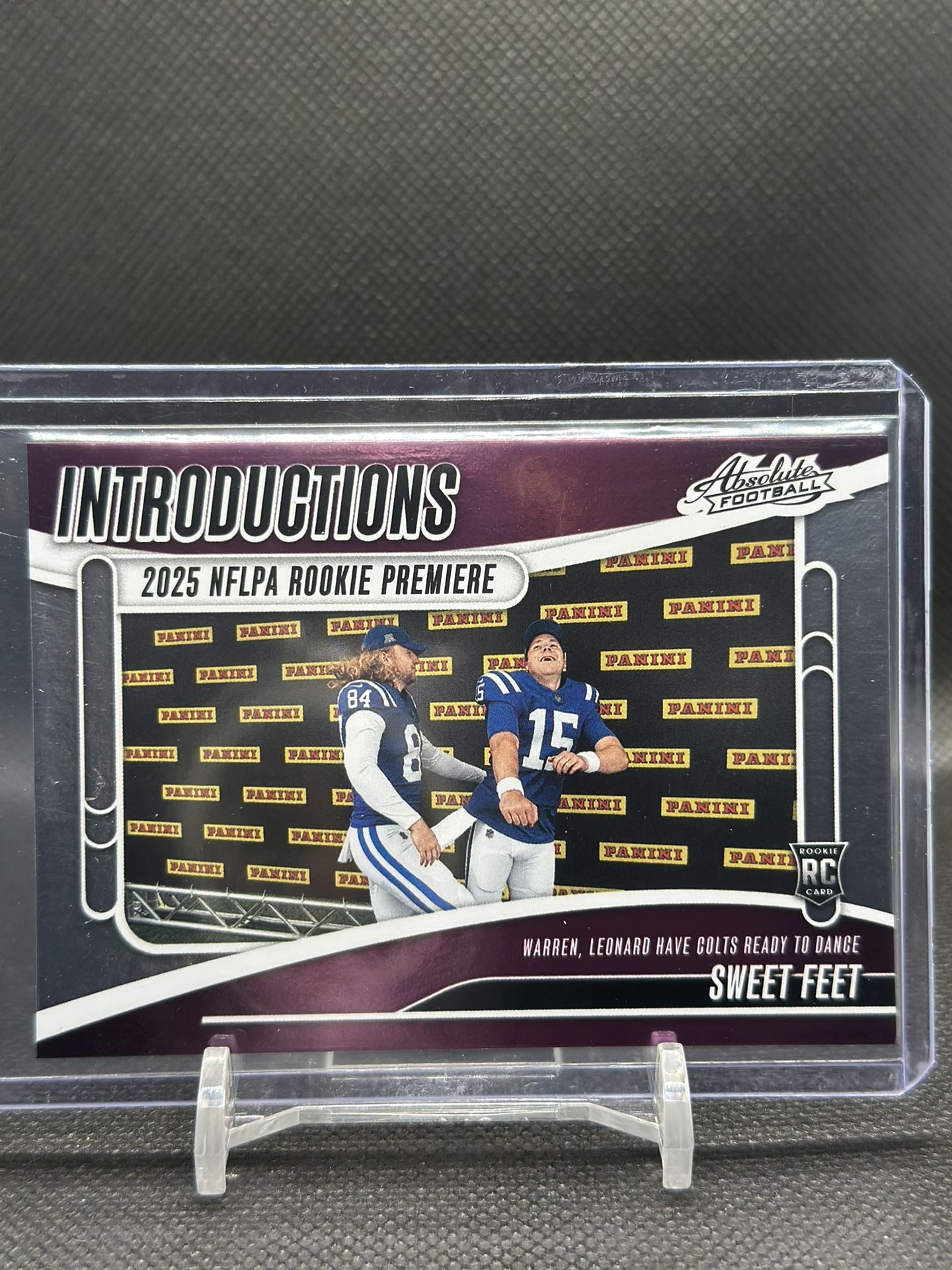 2025 Panini Absolute Football Introductions #I-TWN Tyler Warren, Riley Leonard🔥