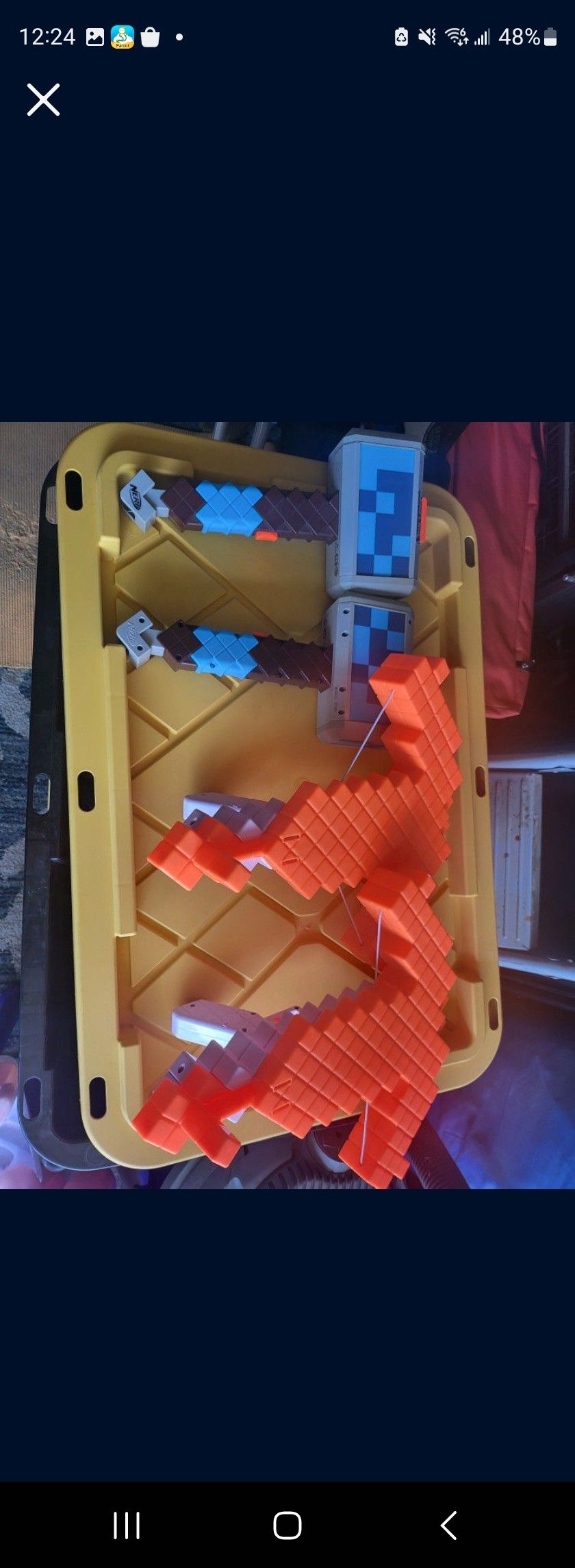 minecraft nerf guns