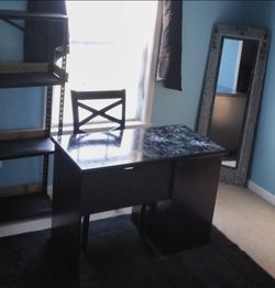 Black desk