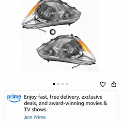 LOSTAR Headlight Headlamp Left Right Pair Fit for 2017 2018 2019 2020 Mitsubishi Mirage G4