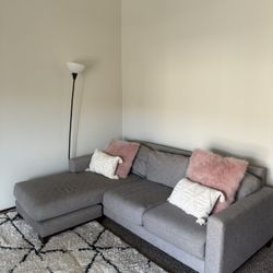 Calvin Klein Couch W/ Reversible Chaise Lounge Chair 