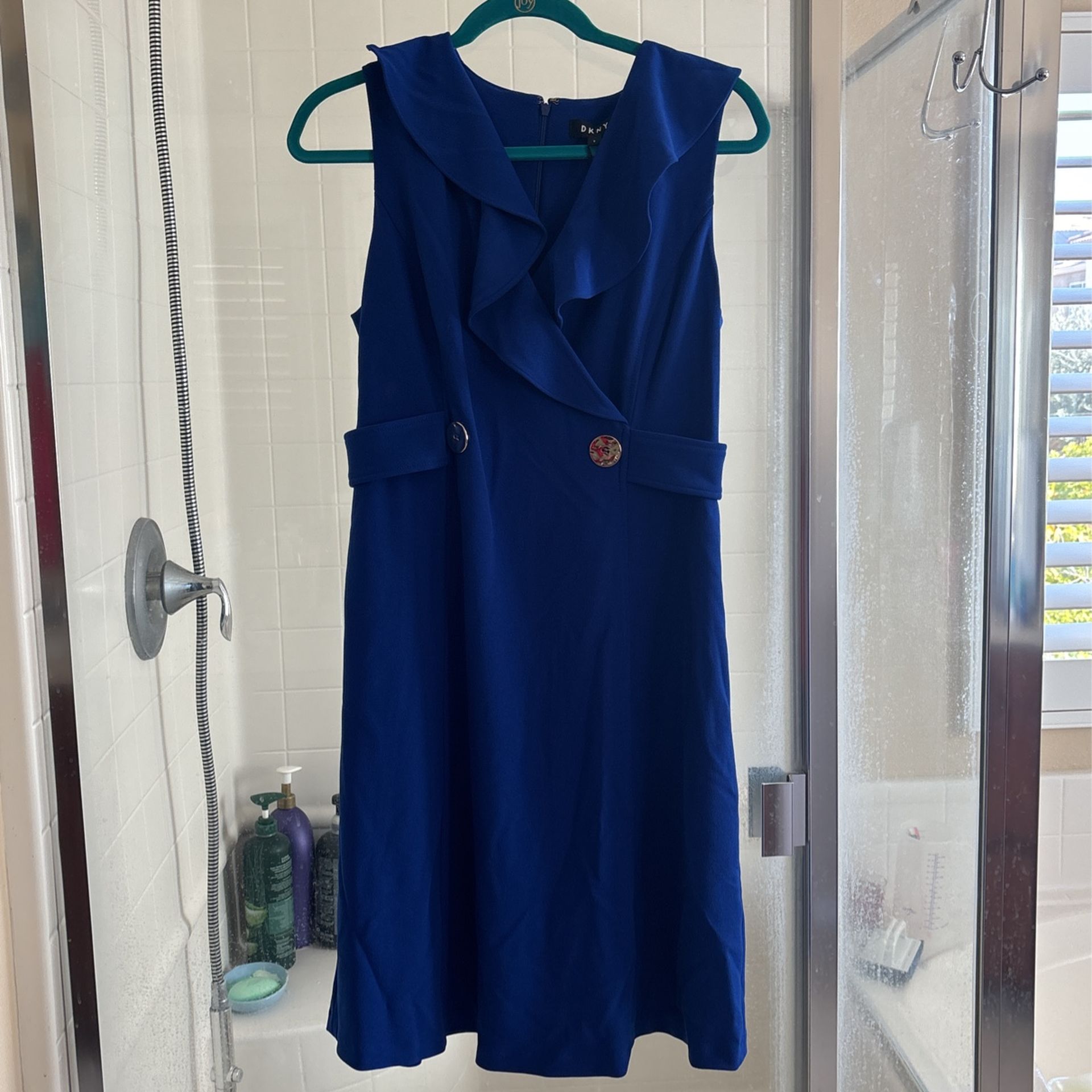 Dkny Royal Blue Dress Sz 8- Brand New With Tags- $15