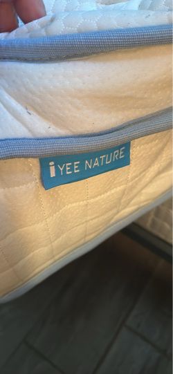 Queen mattress with bed frame