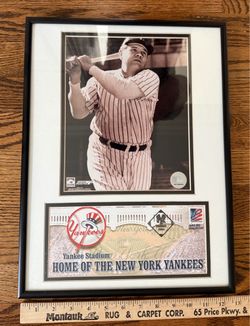 2002 BABE RUTH Yankees Commemorative Issue USPS First Day Cover & Stamp w/ Photo
