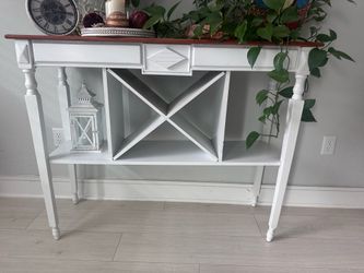 Wood Wine console table