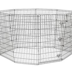 Vibrant Life 8-Panel Pet Exercise Play Pen with Door, 48" H