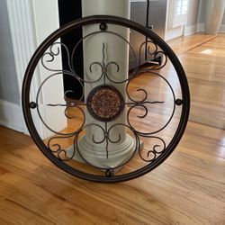Metal Round Wallart Piece
