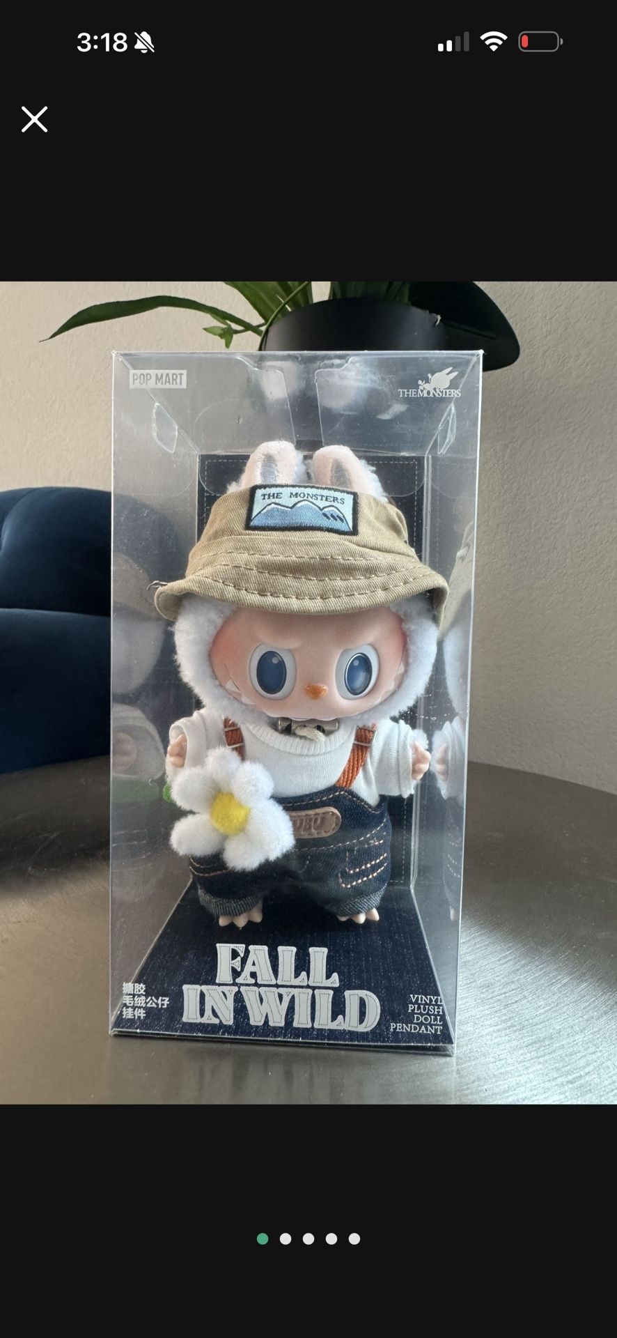 THE MONSTERS FALL IN WILD SERIES-Vinyl Plush Doll Pendant