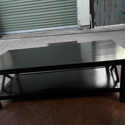 Wooden Black Coffee Table 