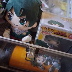 Deku plush Bottle and Funko pop