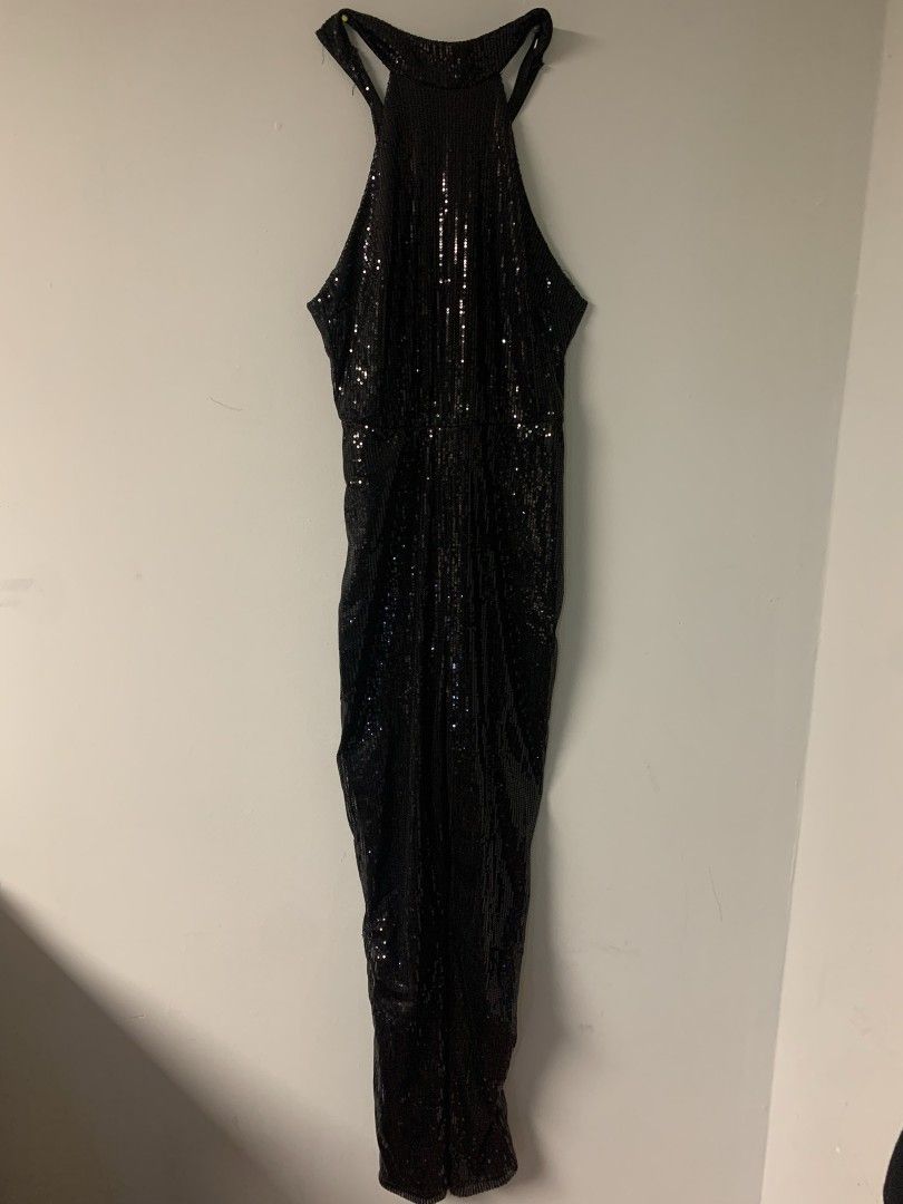 Fancy Black Jumpsuit For Prom