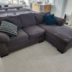 Grey Sectional Couch Gray Cloth