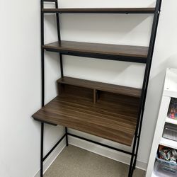 Desk In Walnut Brown/Ladder Desk