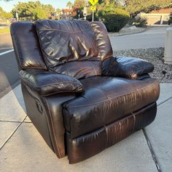 Leather Recliner Couch