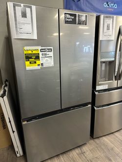 Samsung 3-Door French Door With Dual Ice Maker Stainless Steel Take It Home $0 Initial Payment Read Description