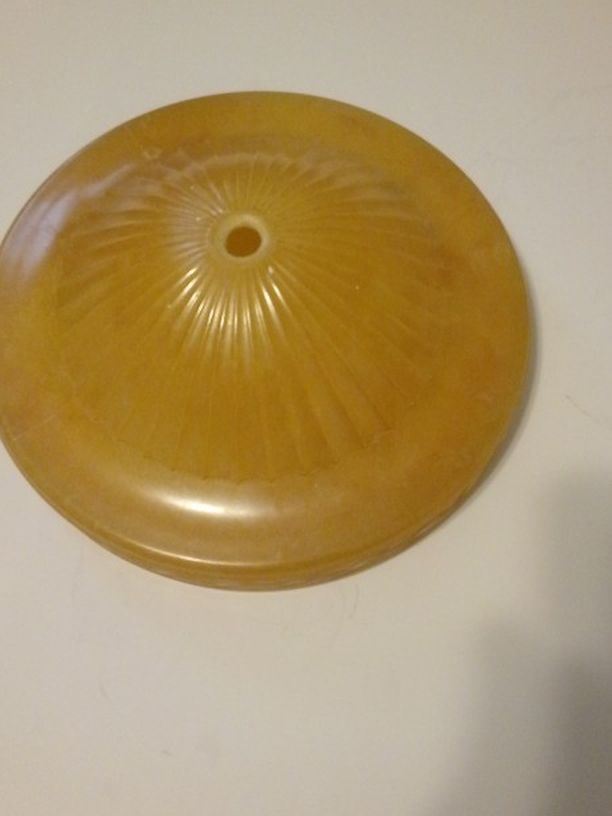 Antique Yellow Glass Light Shade