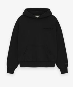 Black Essentials Hoodie