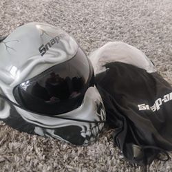 Welding Snap On Custom Painted Skull Helmet $175