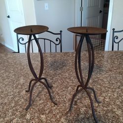 2 Decorative Candle Holders 