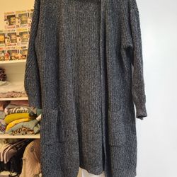 Dark Grey Cardigan Size Small