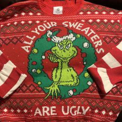 Grinch “All  Your Sweaters Are Ugly” Christmas Ugly Sweater (Check Out All My Other Christmas Items For Sale!) Thumbnail
