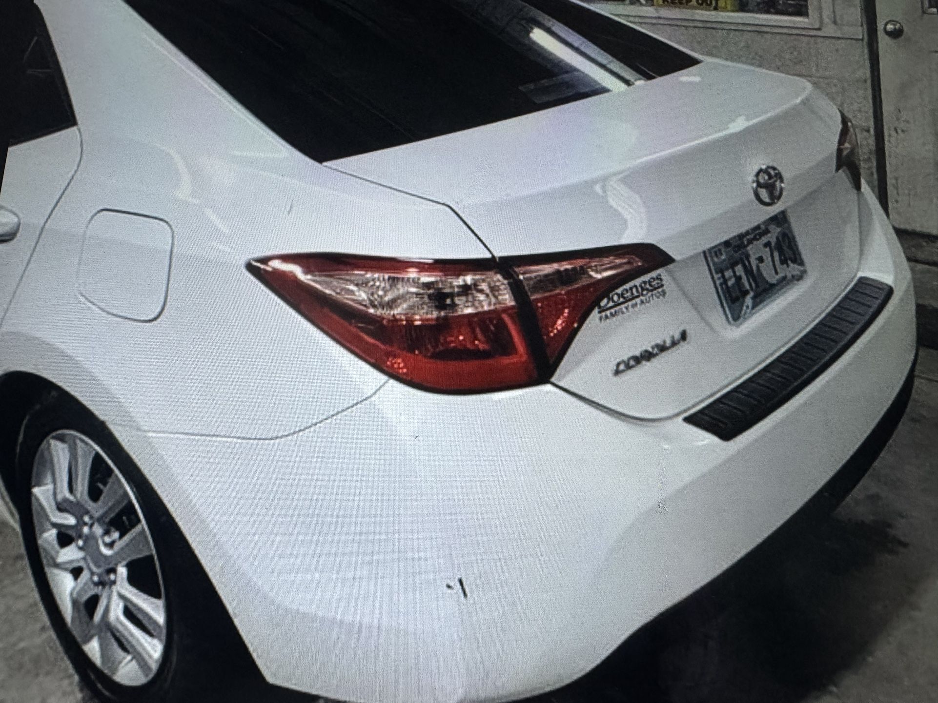 2016 Toyota Corolla Parts Doors Bumper
