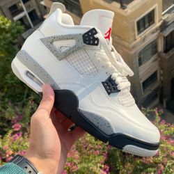 Jordan 4 White Cement