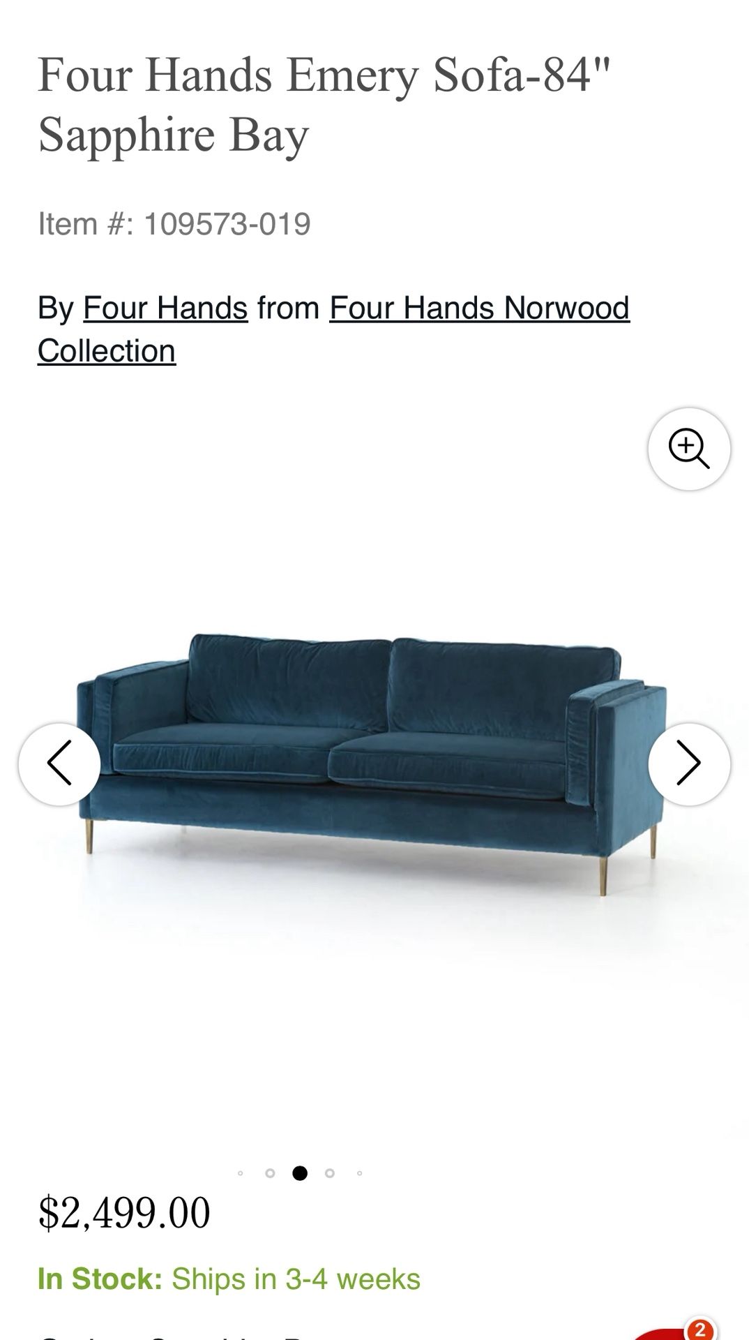 Sofa 84”