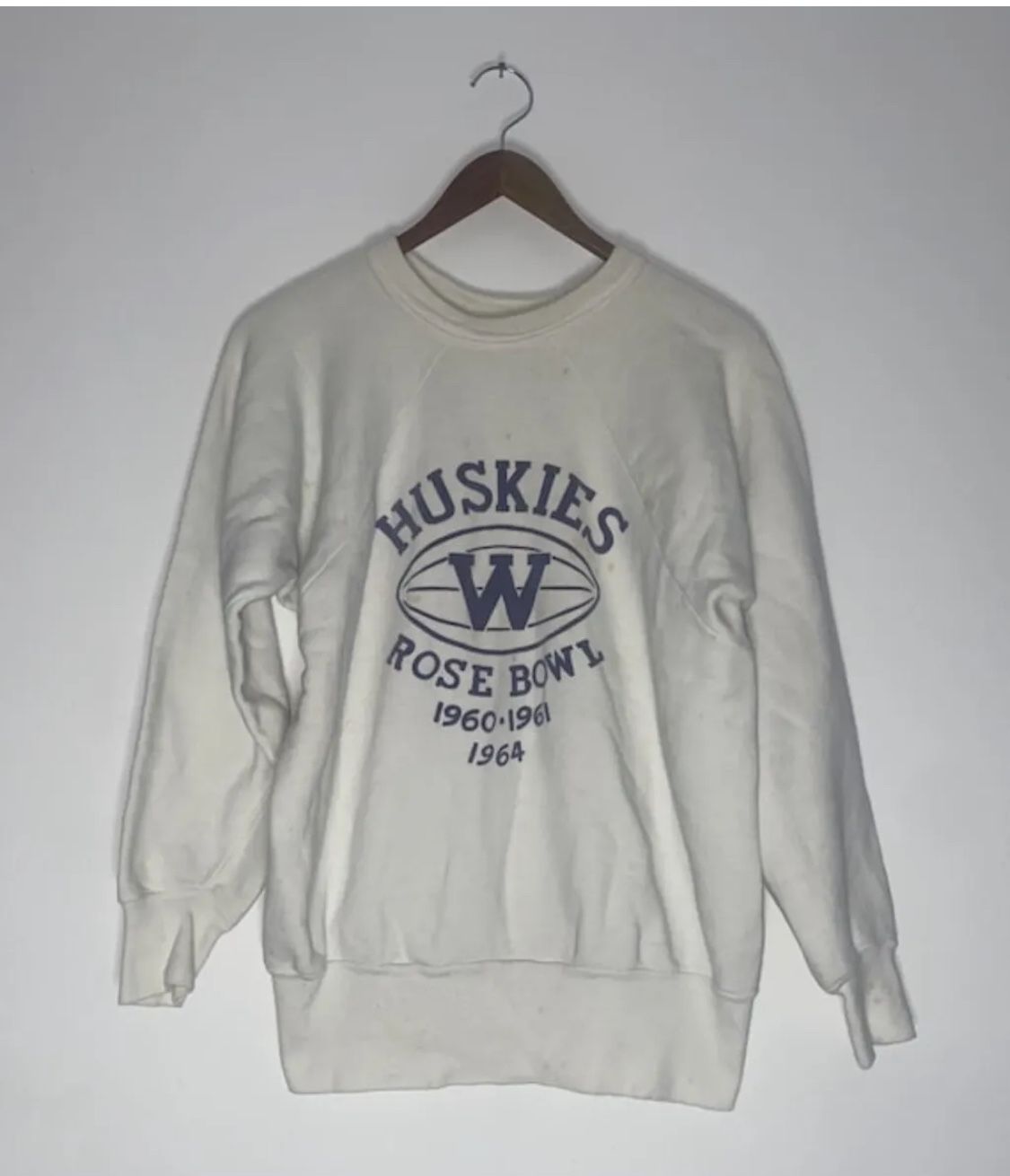 Vintage 60s Washington Huskies Rose Bowel Raglan Sweatshirt Healthknit