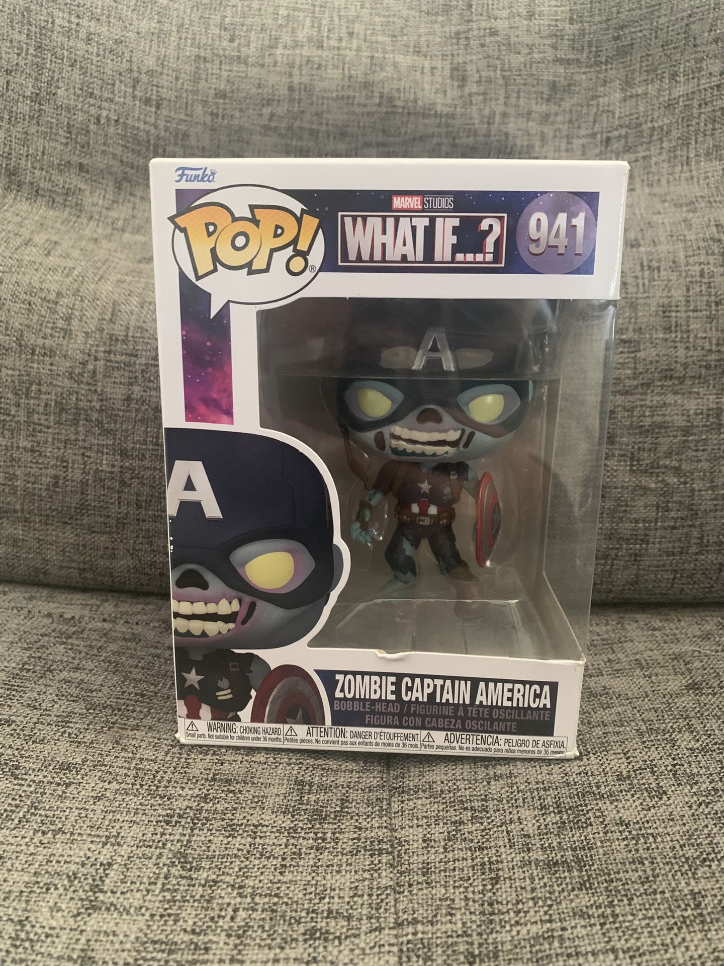 Funko Pop! MARVEL Studio What If...? - ZOMBIE CAPTAIN AMERICA #941