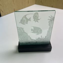 Glass Slab Ocean Scene
