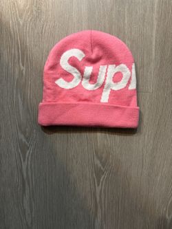 Pink Supreme Big Logo Beanie (FW24)