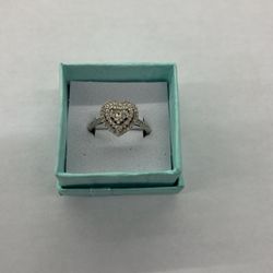 Heart Shaped Diamond Ring 