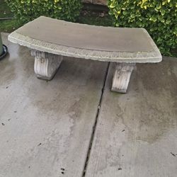Cement Garden Bench