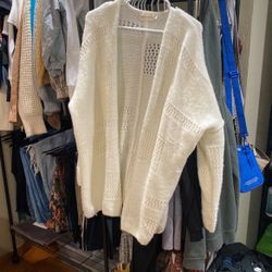 White Cardigan - Medium