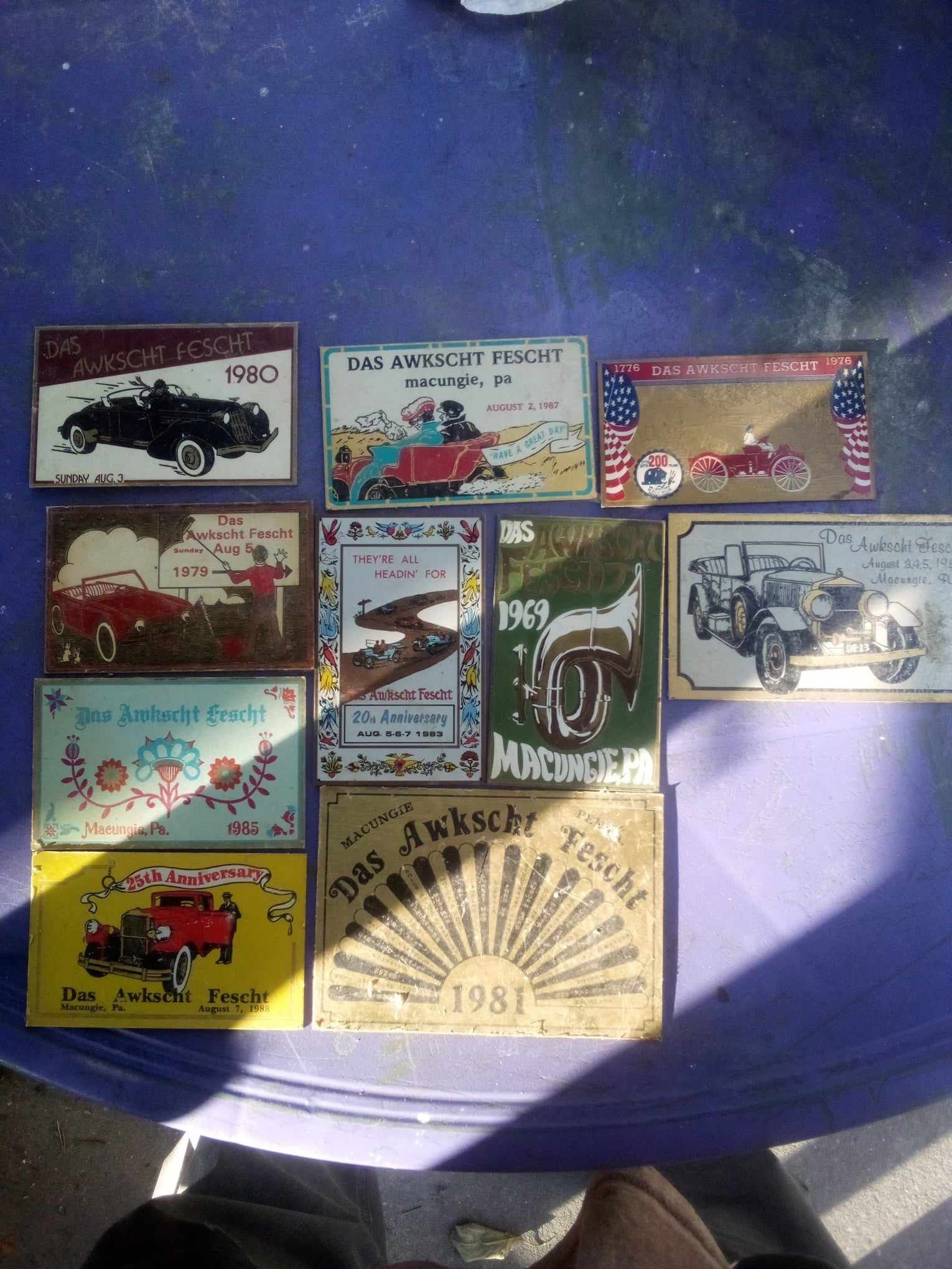 Car Show Plaques From Mucungie Pa