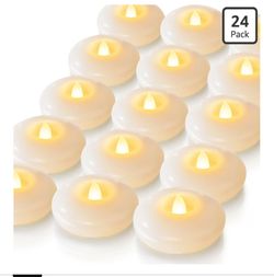 23 Pack 3" White Flameless Floating LED Candle