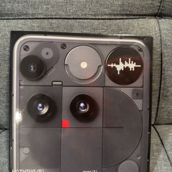 Nothing (R) Phone (3) Unlocked Smartphone 256 Black Brand New Sealed.