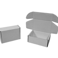 NEW! 15 Pcs 6"x4"x2.5" Corrugated Cardboard Gift Boxes - Gray (3 sets available-$10 each set)