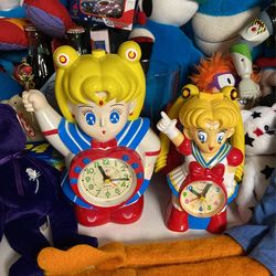 Vintage sailor moon clocks