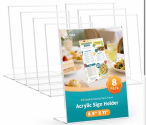 Acrylic sign holder