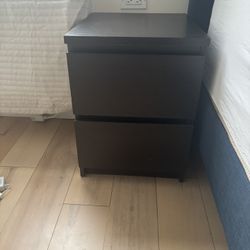 IKEA Nightstand With 2 Drawers 