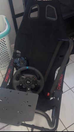 g923 with shifter and racing simulator seat