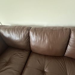 Faux Leather Couch