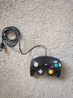 FIOTOK Gamecube Controller, Classic Wired Controller for Wii Nintendo Gamecube (Black)