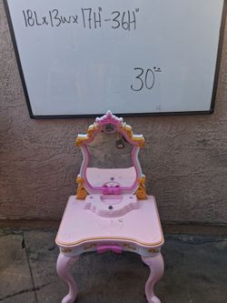 Kids Princess Vanity Table with Mirror
