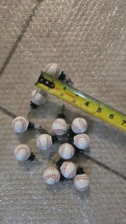 Small baseball handles for dresser or cabinets